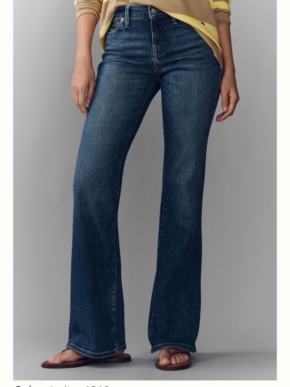 Good American Dark Blue Flare Jeans